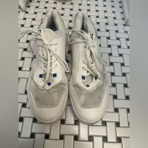 On Running White and Gray Sneakers